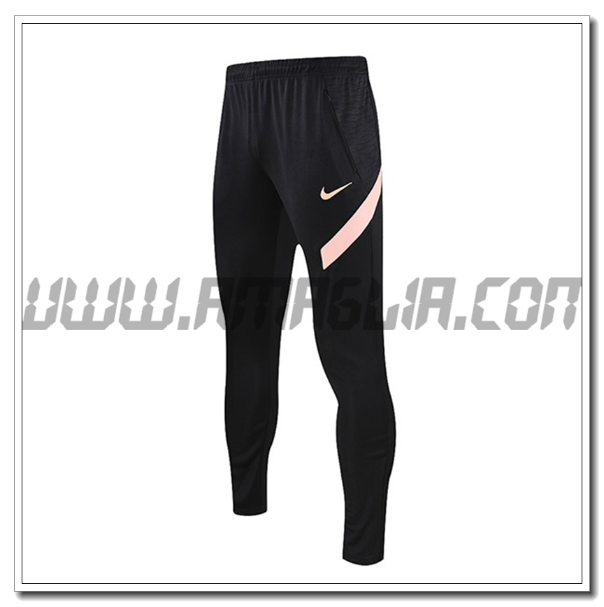 Pantaloni Allenamento Jordan PSG Nero/Rosa 2021 2022 -01