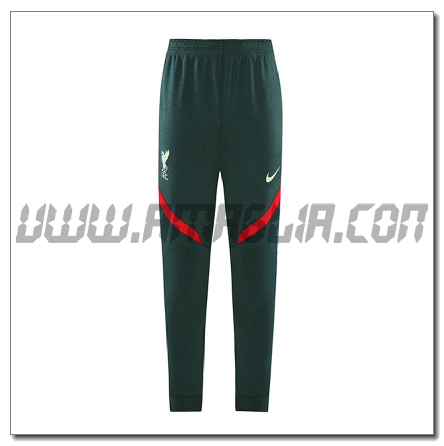 Pantaloni Allenamento FC Liverpool Verde/Rosso 2021 2022
