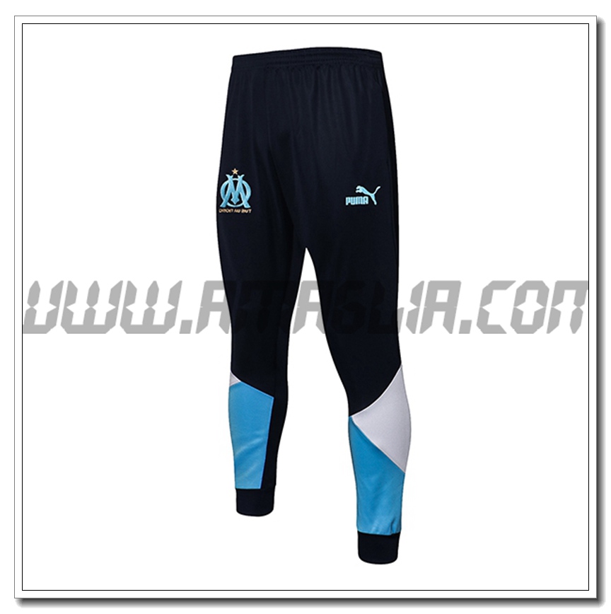 Pantaloni Allenamento Marsiglia OM Blu Marino/Bianco/Blu 2021 2022