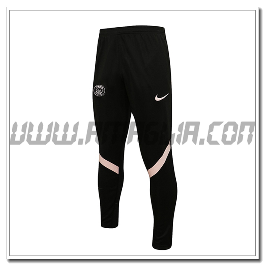 Pantaloni Allenamento Jordan PSG Nero/Rosa 2021 2022 -03