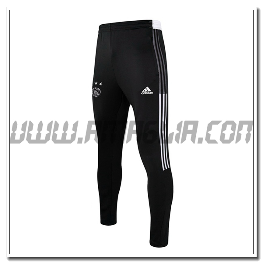 Pantaloni Allenamento AFC Ajax Nero/Bianco 2021 2022