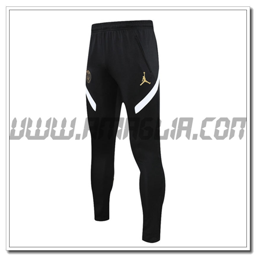 Pantaloni Allenamento Jordan PSG Nero/Bianco 2021 2022