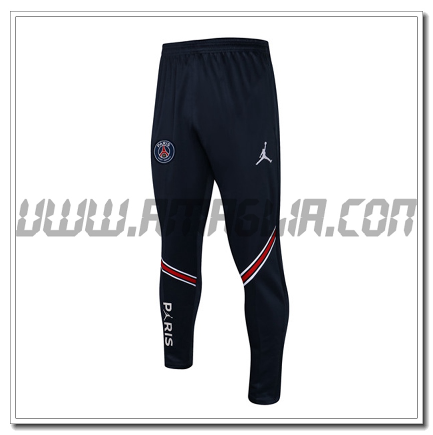 Pantaloni Allenamento Jordan PSG Nero/Rosso 2021 2022 -01