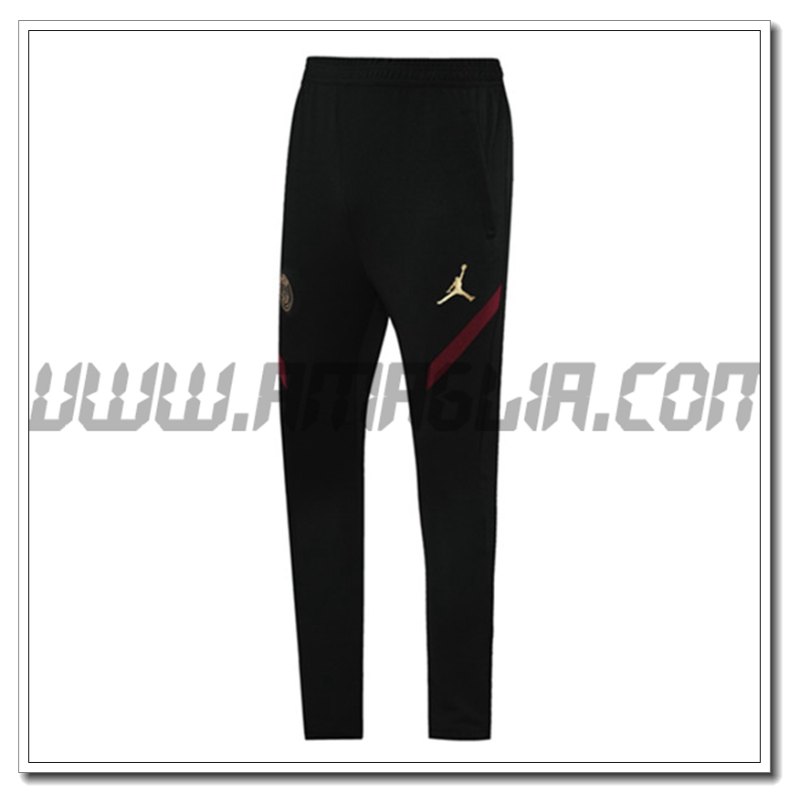 Pantaloni Allenamento Jordan PSG Nero 2021 2022 -01