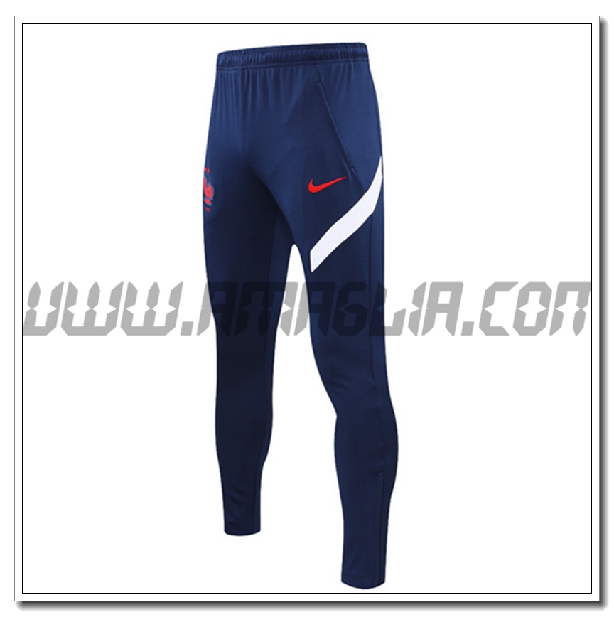 Pantaloni Allenamento Francia Blu Marino 2021 2022