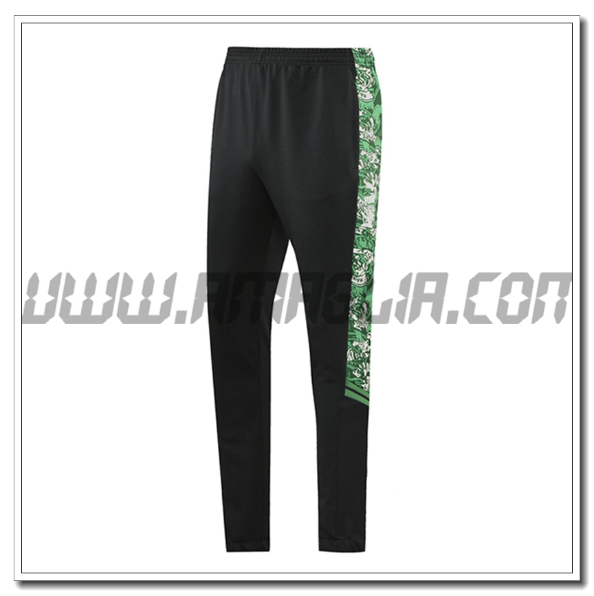 Pantaloni Allenamento Manchester City Nero/Verde 2021 2022