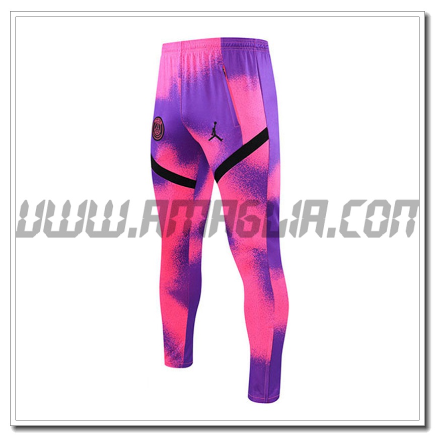 Pantaloni Allenamento Jordan PSG Rosso/Pouple 2021 2022