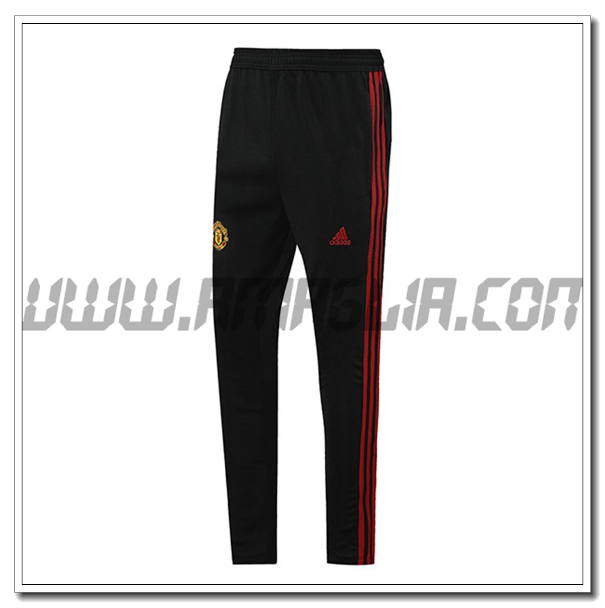 Pantaloni Allenamento Manchester United Nero/Rosso 2021 2022