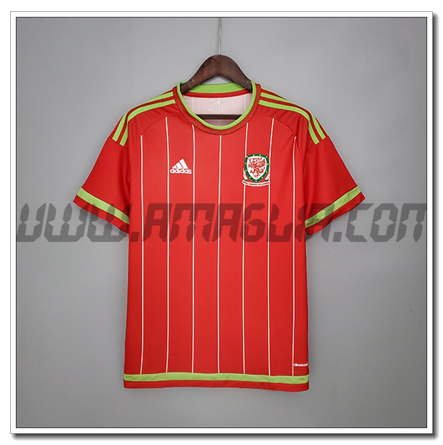 Maglia Calcio Galles Retro Prima 2015/2016