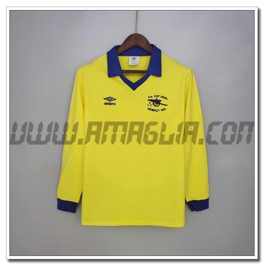Maglia Calcio Arsenal Retro Manica Lunga Seconda 1971/1979