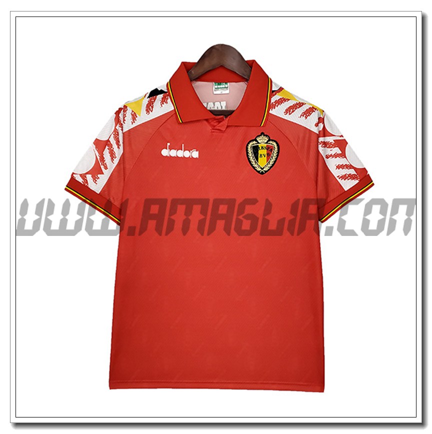 Maglia Calcio Belgio Retro Prima 1995