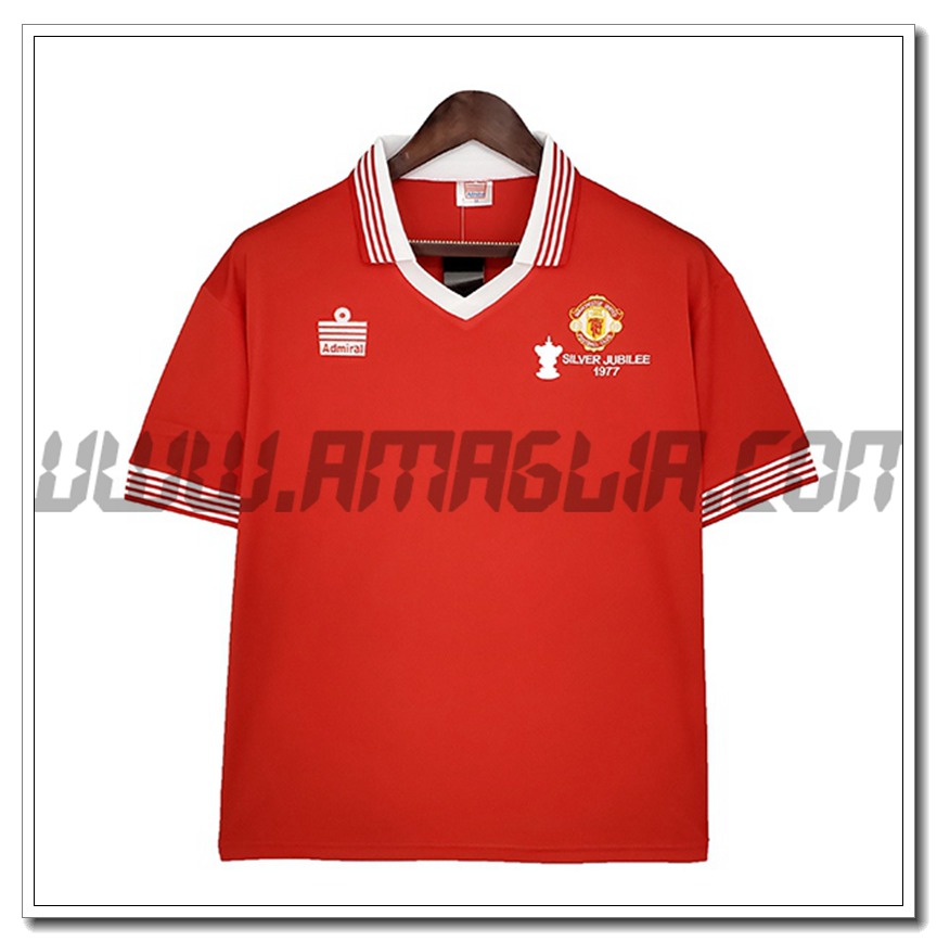 Maglia Calcio Manchester United Retro Prima 1977