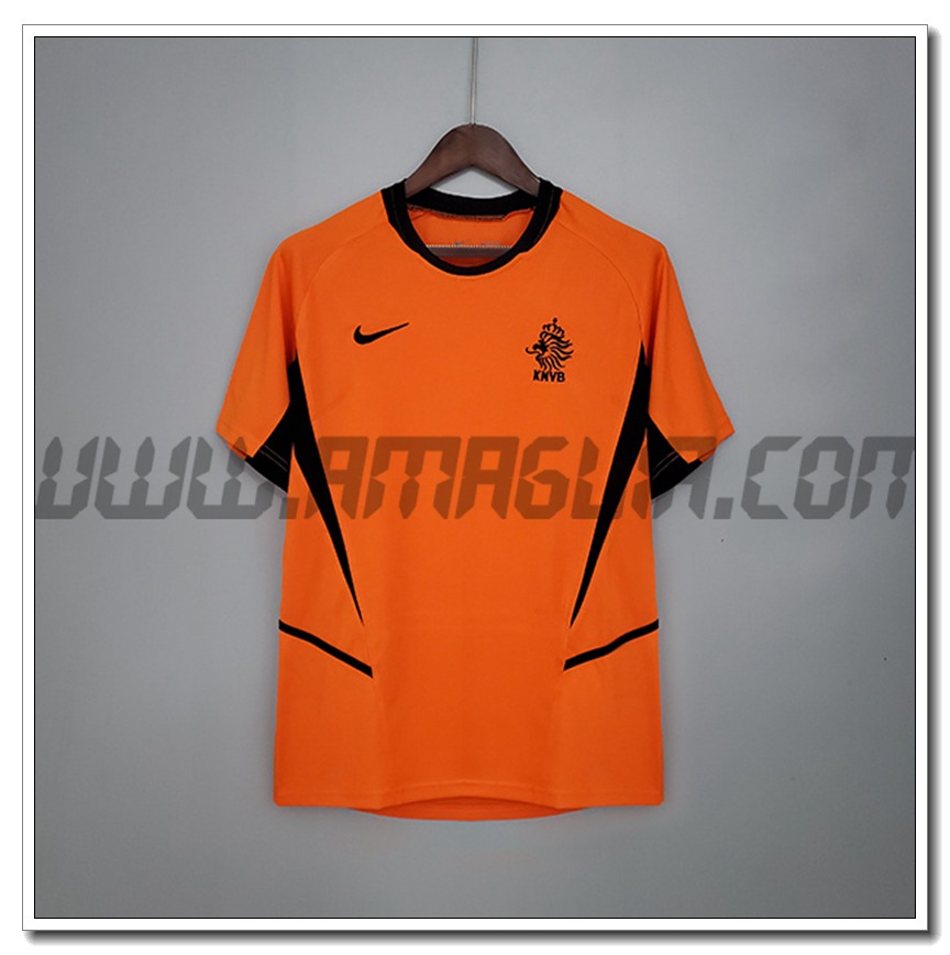 Maglia Calcio Paesi Bassi Retro Prima 2002