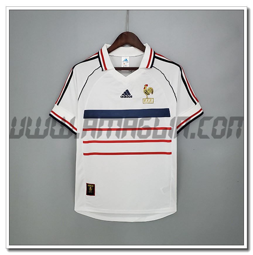 Maglia Calcio Francia Retro Seconda 1998