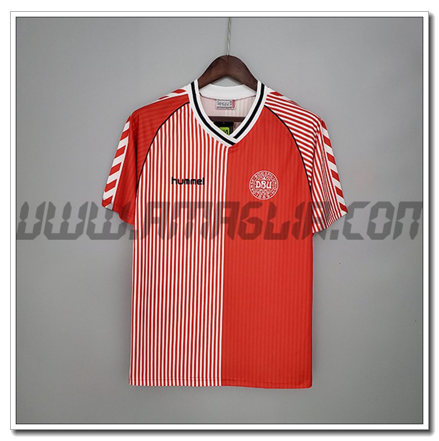 Maglia Calcio Danimarca Retro Prima 1986