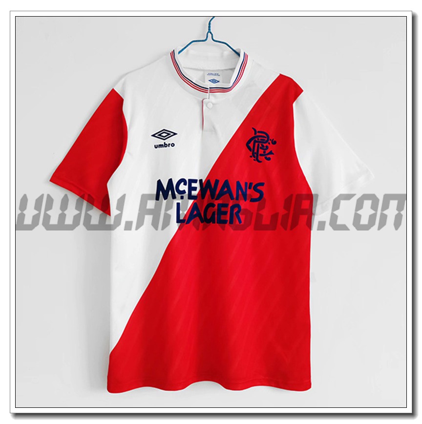 Maglia Calcio Rangers FC Seconda 1987/1988