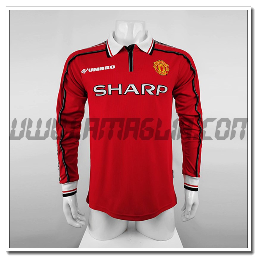 Maglia Calcio Manchester United Prima 1998/1999