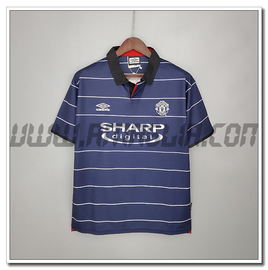 Maglia Calcio Manchester United Retro Seconda 1999/2000
