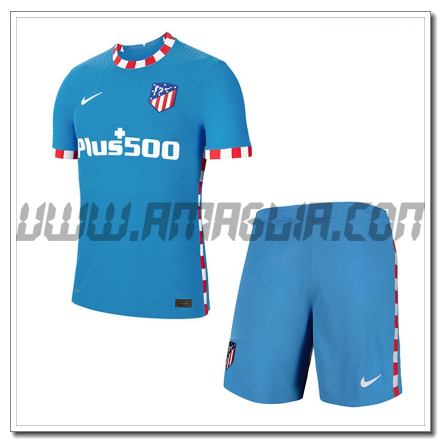 Kit Maglia Atletico Madrid Terza + Pantaloncini 2021 2022