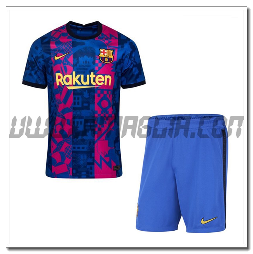 Kit Maglia FC Barcellona Terza + Pantaloncini 2021 2022