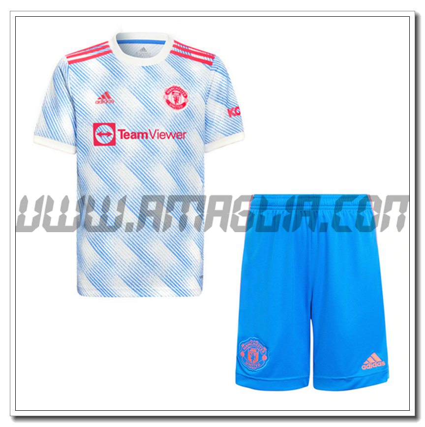 Kit Maglia Manchester United Seconda + Pantaloncini 2021 2022