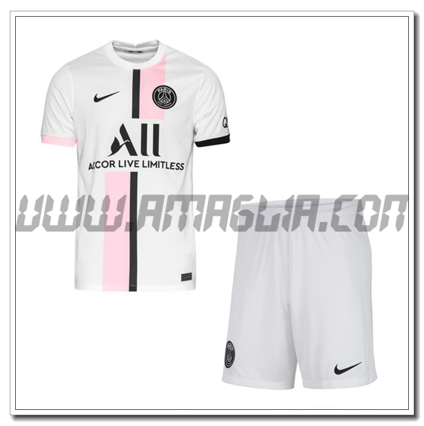 Kit Maglia PSG Jordan Seconda + Pantaloncini 2021 2022