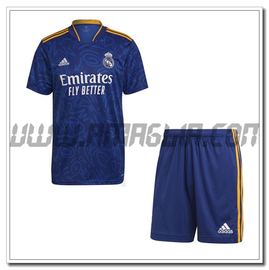 Kit Maglia Real Madrid Seconda + Pantaloncini 2021 2022