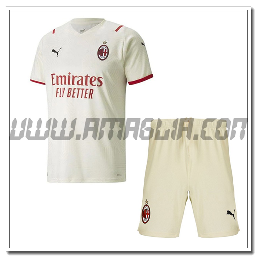 Kit Maglia AC Milan Seconda + Pantaloncini 2021 2022
