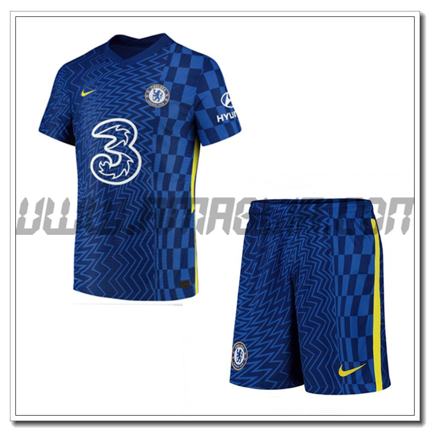 Kit Maglia FC Chelsea Prima + Pantaloncini 2021 2022