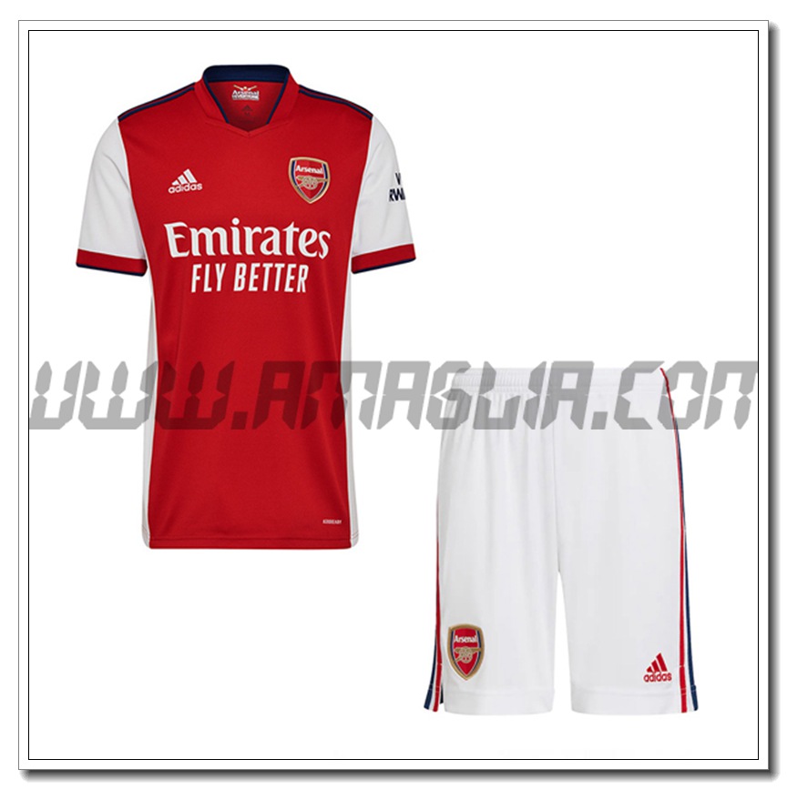 Kit Maglia FC Arsenal Prima + Pantaloncini 2021 2022
