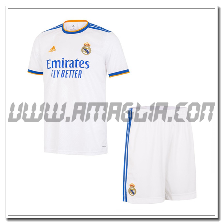 Kit Maglia Real Madrid Prima + Pantaloncini 2021 2022