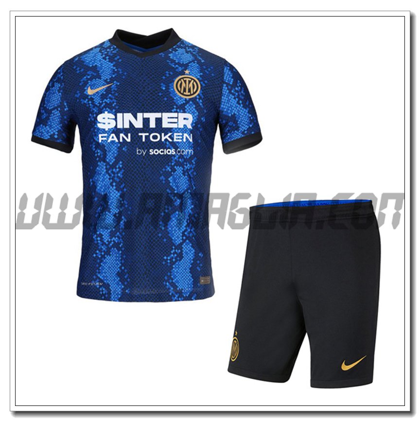 Kit Maglia Inter Milan Prima + Pantaloncini 2021 2022