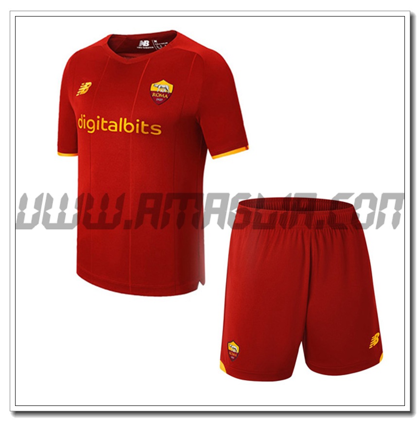 Kit Maglia AS Roma Prima + Pantaloncini 2021 2022