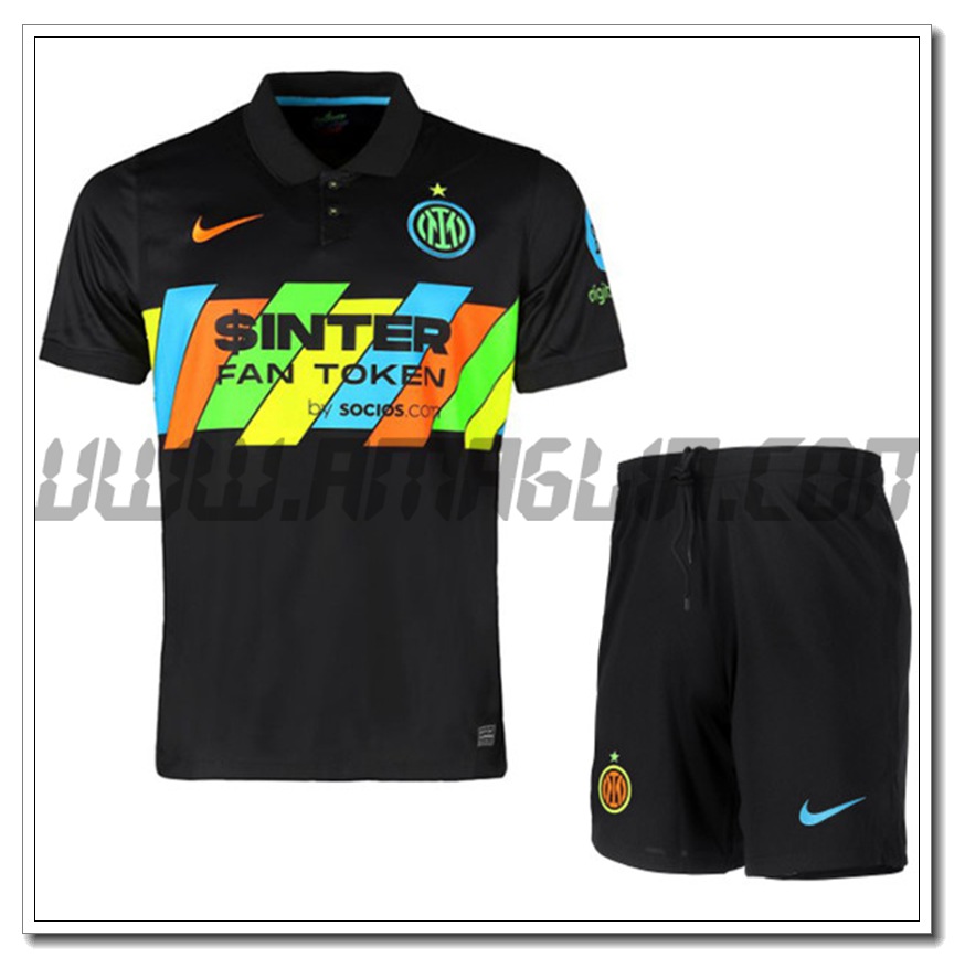 Kit Maglia Inter Milan Terza (Pantaloncini + Calzini) 2021 2022