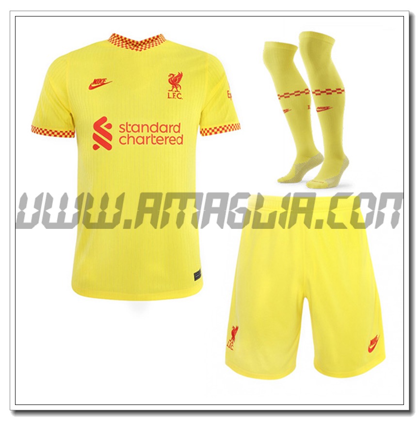 Kit Maglia FC Liverpool Terza (Pantaloncini + Calzini) 2021 2022