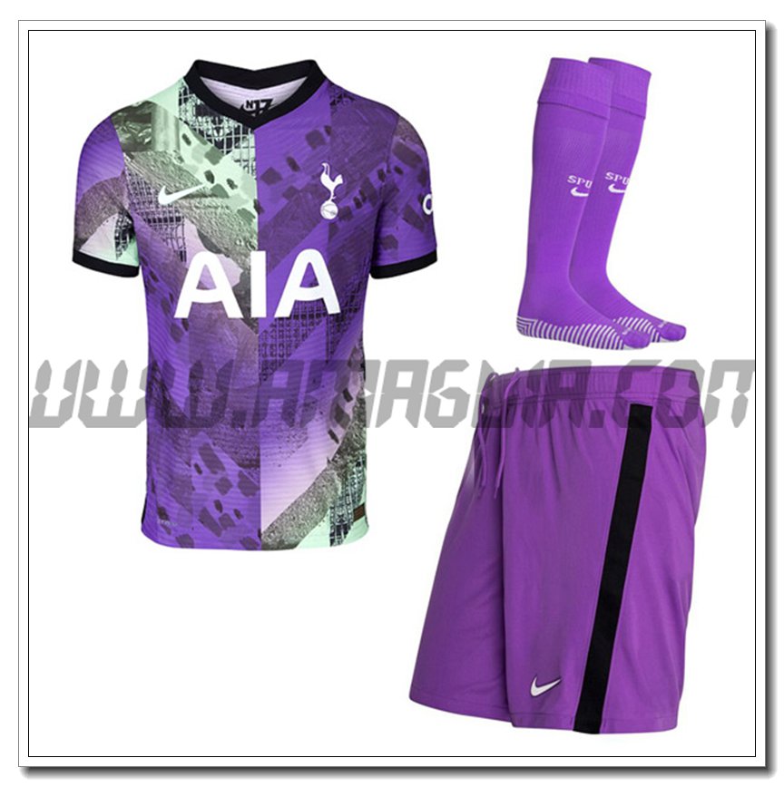 Kit Maglia Tottenham Hotspur Terza (Pantaloncini + Calzini) 2021 2022