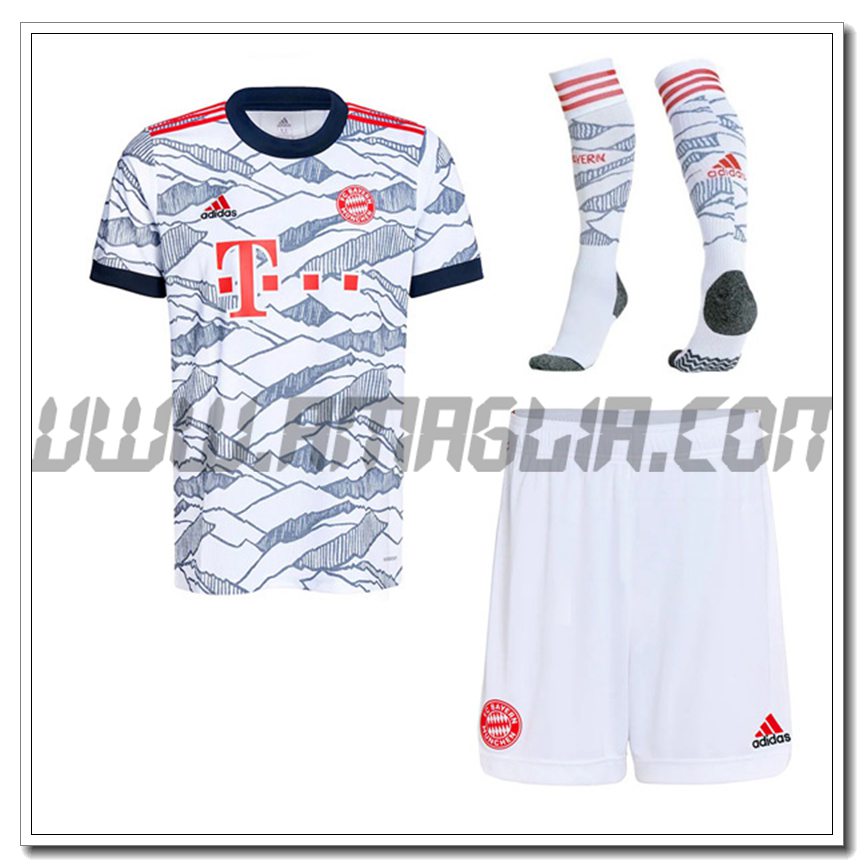 Kit Maglia Bayern Monaco Terza (Pantaloncini + Calzini) 2021 2022