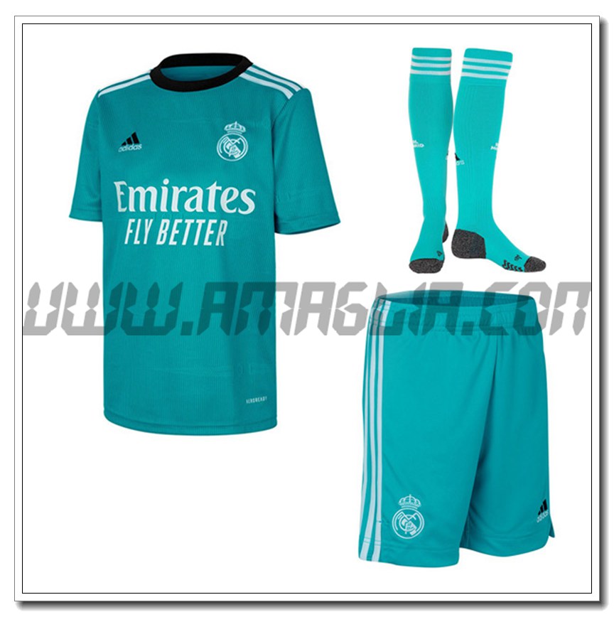 Kit Maglia Real Madrid Terza (Pantaloncini + Calzini) 2021 2022