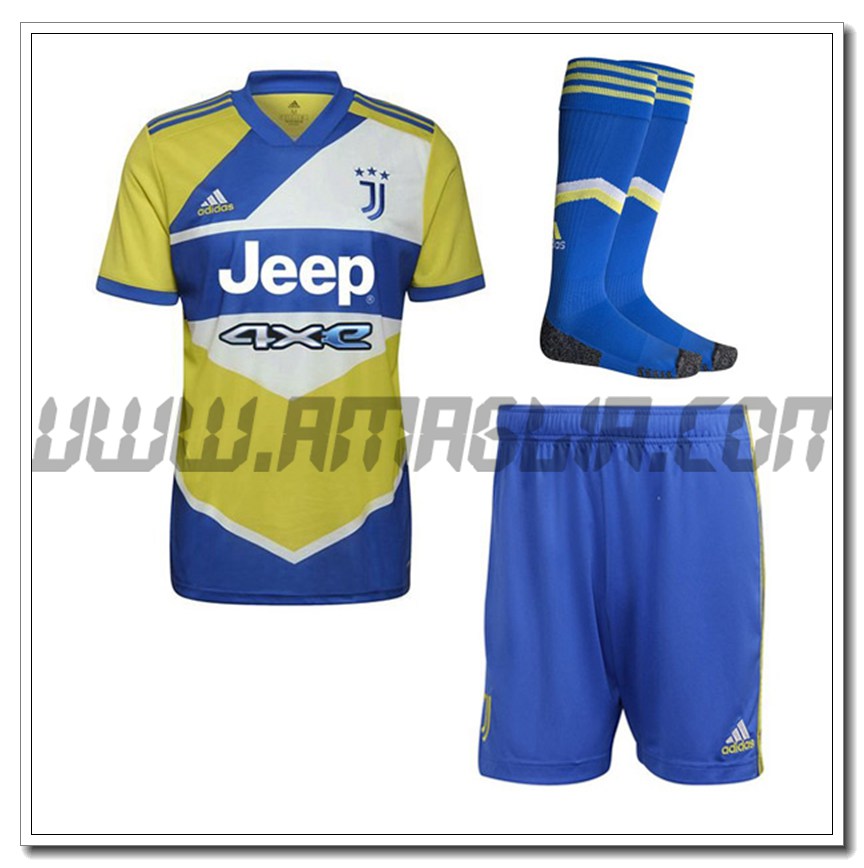 Kit Maglia Juventus Terza (Pantaloncini + Calzini) 2021 2022