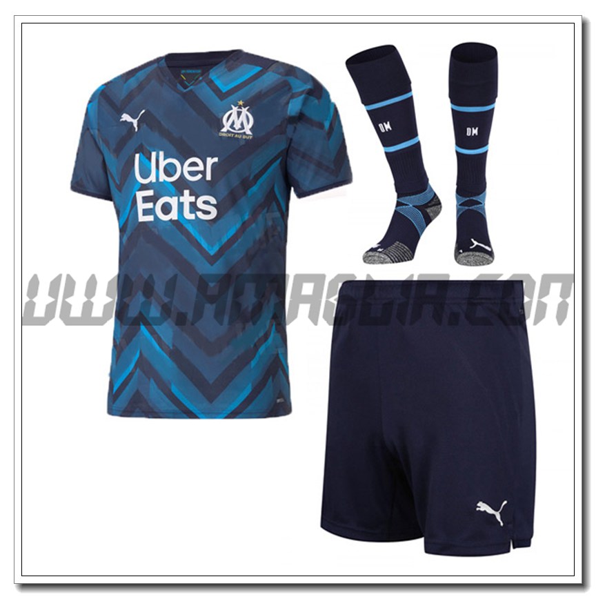 Kit Maglia Marsiglia OM Seconda (Pantaloncini + Calzini) 2021 2022