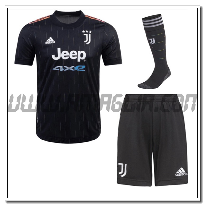 Kit Maglia Juventus Seconda (Pantaloncini + Calzini) 2021 2022