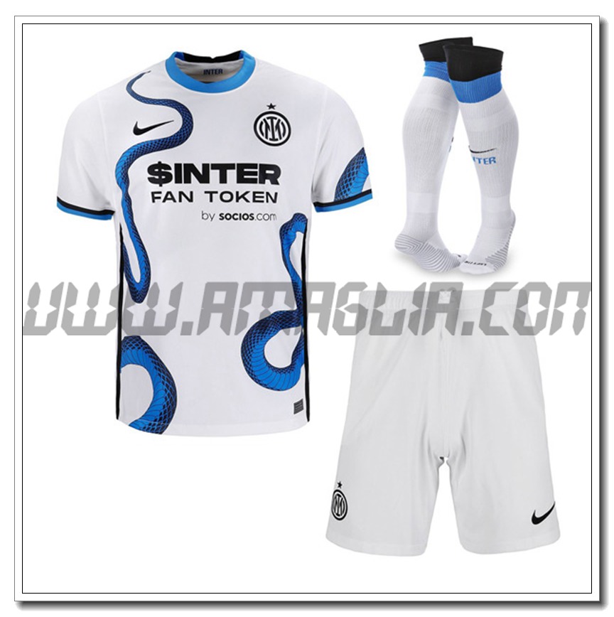 Kit Maglia Inter Milan Seconda (Pantaloncini + Calzini) 2021 2022