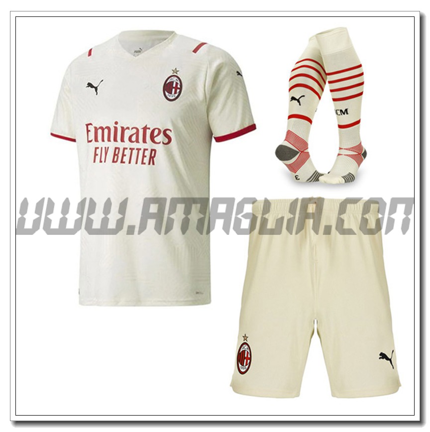 Kit Maglia AC Milan Seconda (Pantaloncini + Calzini) 2021 2022
