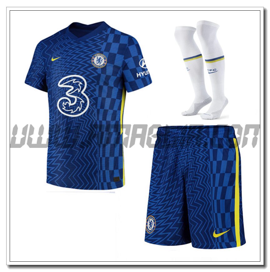 Kit Maglia FC Chelsea Prima (Pantaloncini + Calzini) 2021 2022