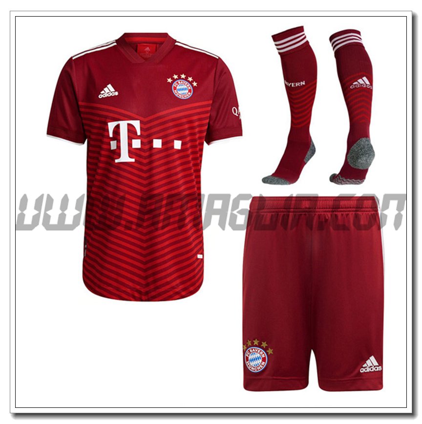 Kit Maglia Bayern Monaco Prima (Pantaloncini + Calzini) 2021 2022