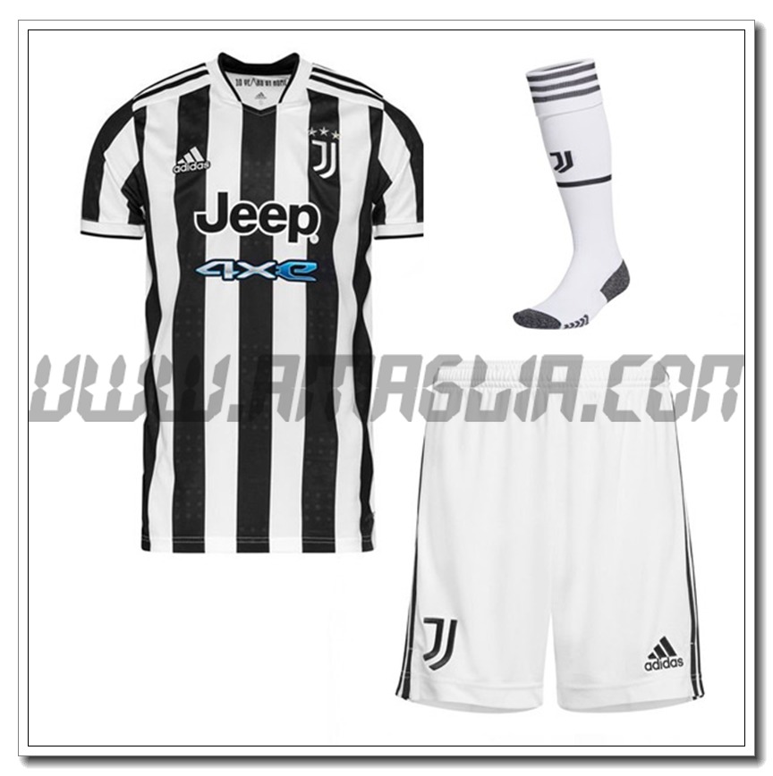 Kit Maglia Juventus Prima (Pantaloncini + Calzini) 2021 2022