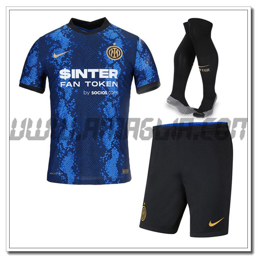 Kit Maglia Inter Milan Prima (Pantaloncini + Calzini) 2021 2022