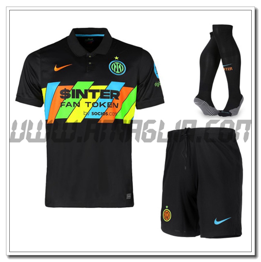 Kit Maglia Inter Milan Terza (Pantaloncini + Calzini) 2021 2022