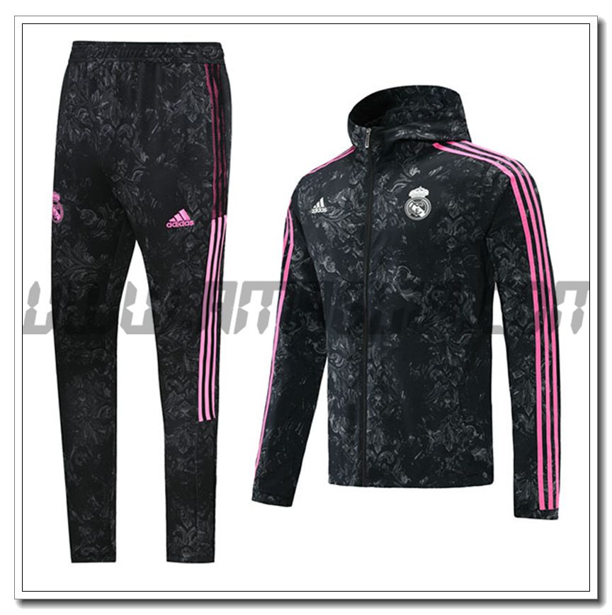 Tuta Giacca con Cappuccio Real Madrid Bianco 2021 2022