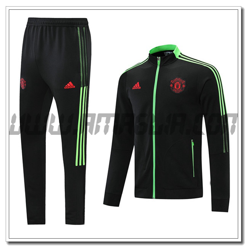 Tuta Allenamento Manchester United Nero 2021 2022